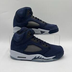 Mens Size 9 Air Jordan 5 Retro SE Midnight Navy Black Sneakers FD6812 400